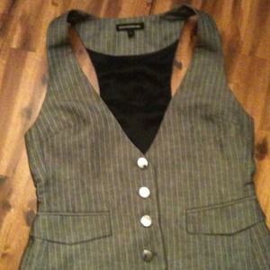 Express pinstriped vest