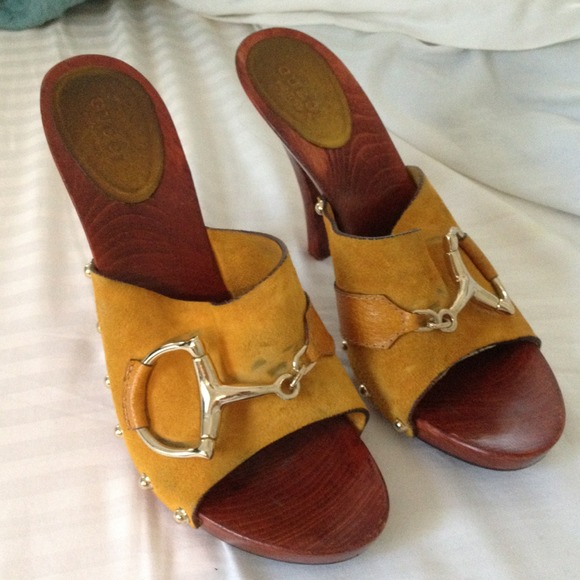4" high Guccis!! Lightly worn.