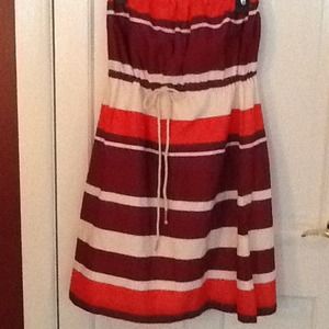 GAp small strapless nautical summer dress