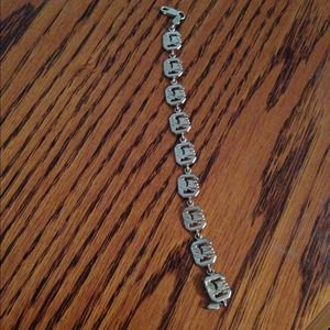Sterling silver gamecock bracelet
