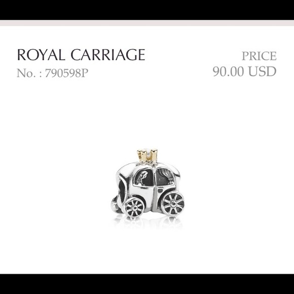 Authentic Pandora Charm. Royal Carriage Charm