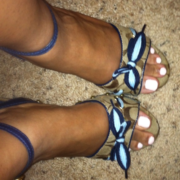 Coach wedges!