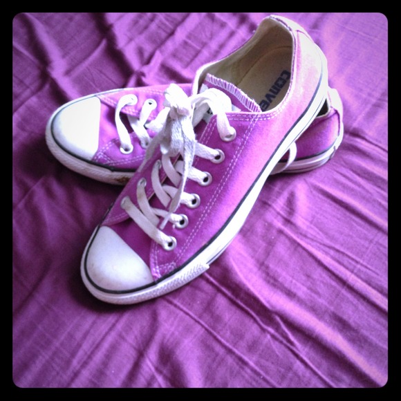 Purple chuck Taylor's - worn twice