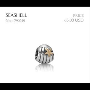 Authentic Pandora Charm. Sea Shell Charm