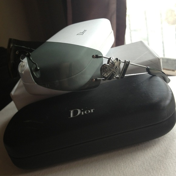 Reduced!!! Dior sunglasses. Crystal heart details!