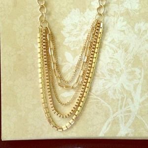 Gorgeous gold chain link necklace!