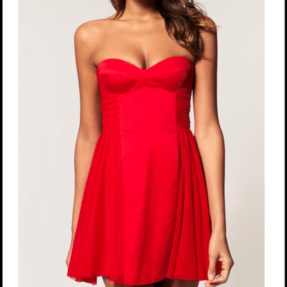 ASOS Strapless Skater Dress w/ Sweetheart Neckline