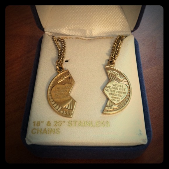 RESERVED! 14K gold filled couples necklaces.