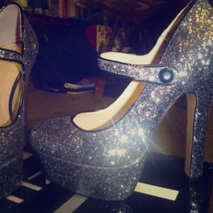 New glitter heels
