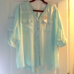 Black Rainn sheer blouse