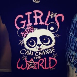 Justice girls can change the world tee
