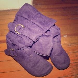 Purple boots