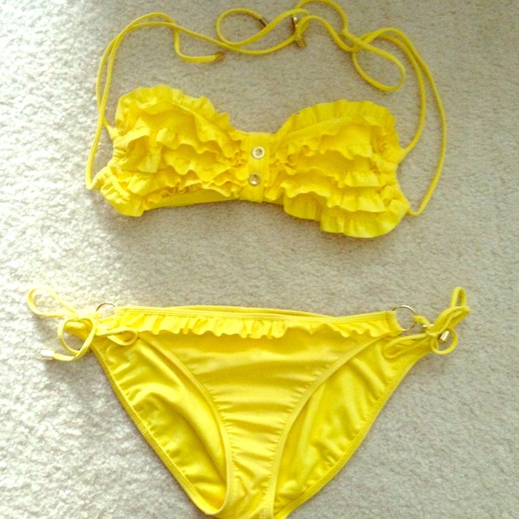 Yellow bikini