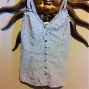 Blue checkered shirt