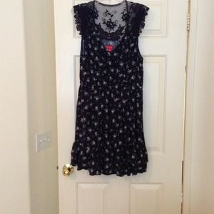 Elle navy print sun dress