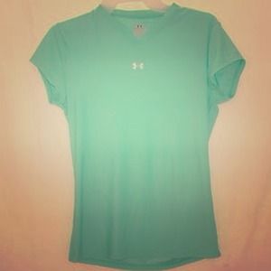 Teal under armour shirt