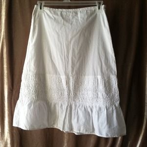 White cotton summer skirt