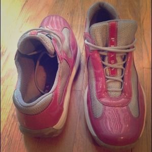 pink and purple pradas sneakers pink and purple pradas sneakers