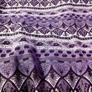 Purple patterned scarf