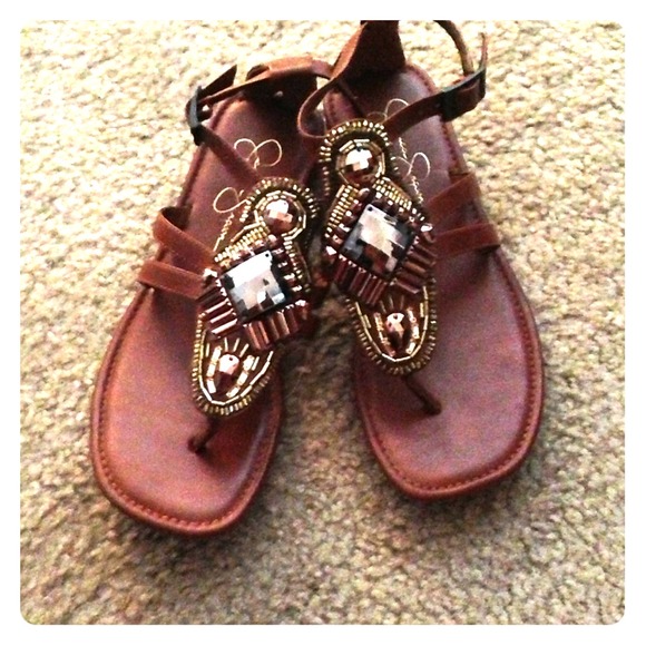 🔶SOLD🔶Jessica Simpson beaded sandals