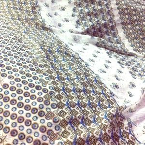 SOLD White scarf with lovely pattern