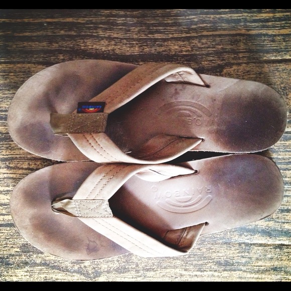 Rainbow Flip Flops