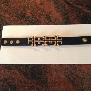 New black/gold cross bracelet very cute