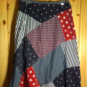 Patchwork Americana skirt