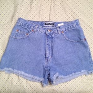 💜💜TRADED💜💜 Very Blue Denim High Waist Shorts