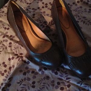 All leather, worn only a few times gorg wedges