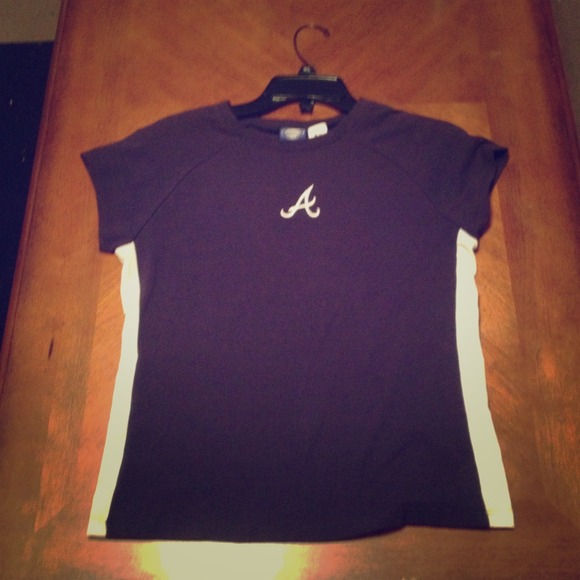 Atlanta brave tee navy and white