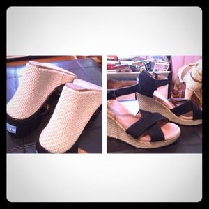 ⬇Reduced⬇ Toms Strappy Wedge Sandal