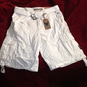 Young Men's White Shorts