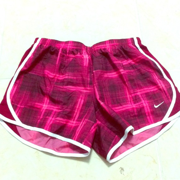 Pink plaid Nike shorts