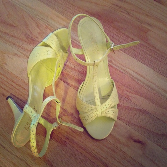 Franco Sarto Shoes - Franco Sarto bright yellow heels