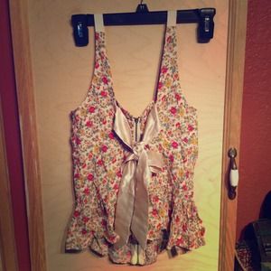 Vintage Looking Floral Top