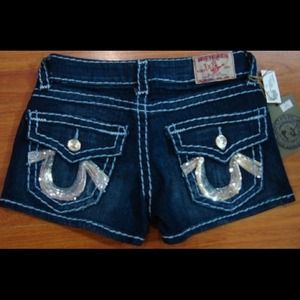 True religion jean shorts