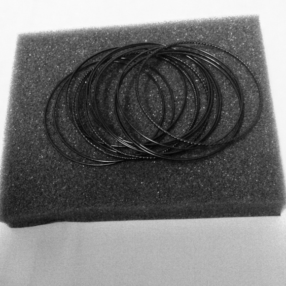 SOLD******FREE with purchase!  H&M Black Bangles