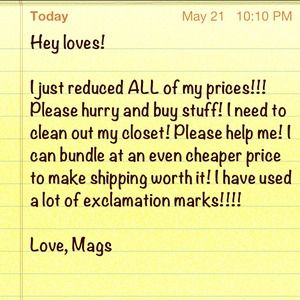 All prices have been reduced!!! Most by over 50%.