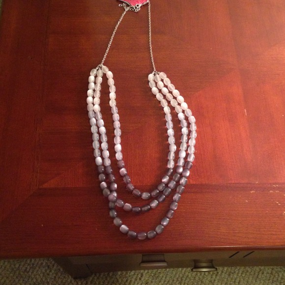 Beaded necklace and matching earrings