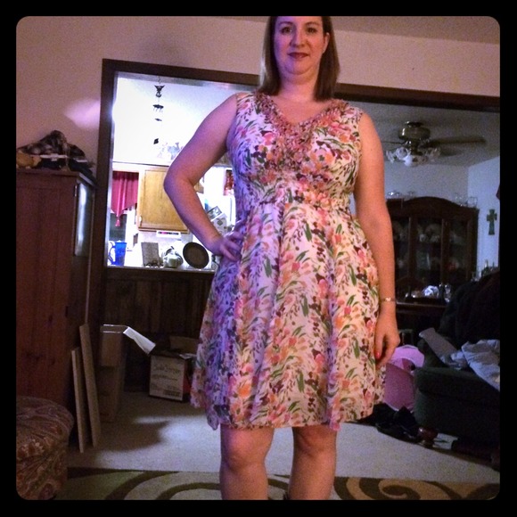 Fun and flirty floral dress