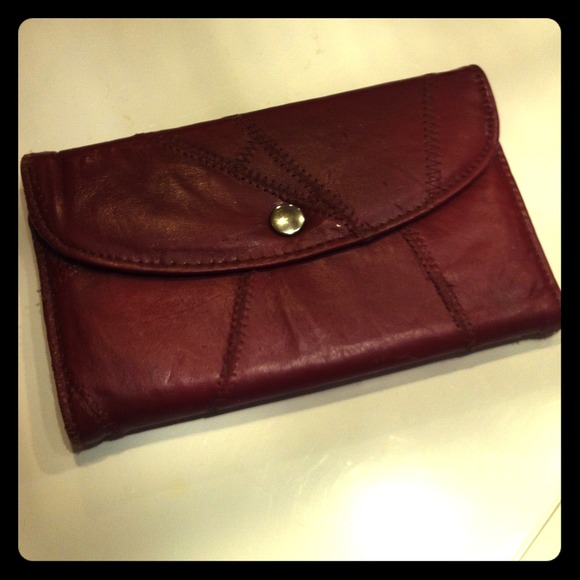 Red patchwork wallet - Picture 1 of 2