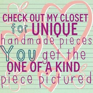 Visit my closet!! Handmade jewelry!!