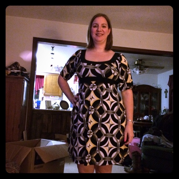 Flirty black and yellow dress