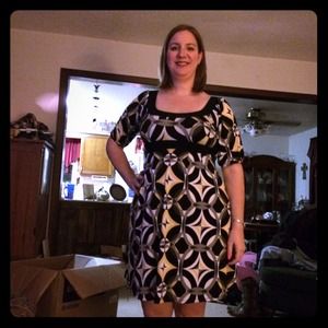 Flirty black and yellow dress