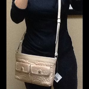 Vera Bradley C'est la Vie Crossbody Purse- khaki