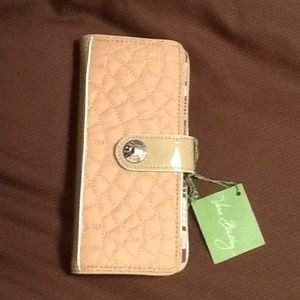 Vera Bradley Cafe Wallet- khaki