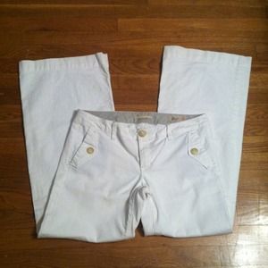 💥TRADED💥GAP White Denim Wide Leg Trousers