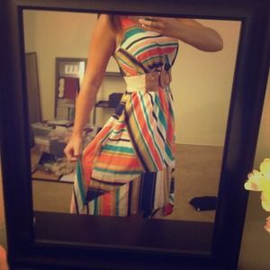 High low striped dress!
