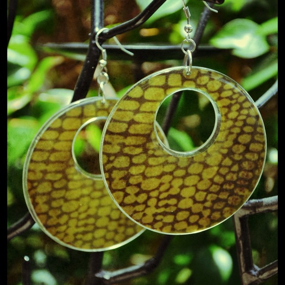 Plastic Hoop Earrings